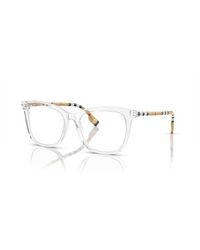Burberry - 52Mm Square Optical Glasses - Lyst