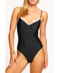 Ramy Brook - Addisyn Embroidered Underwire One-Piece Swimsuit - Lyst