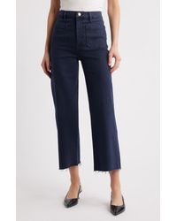 FRAME - The Anchor High Waist Wide Leg Jeans - Lyst