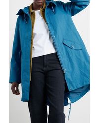 Seasalt Cornwall - Seafaring Waterproof Linen & Cotton Hooded Coat - Lyst