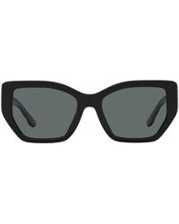 Tory Burch - 53mm Polarized Rectangular Sunglasses - Lyst