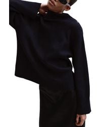 Mango - Shoulder Button Mock Neck Sweater - Lyst