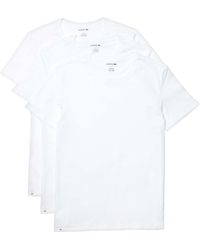 Lacoste - 3-pack Essentials Crewneck T-shirts - Lyst