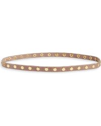 Ada - 'Cala' Studded Skinny Leather Belt - Lyst