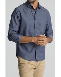 UNTUCKit - Smithson Regular Fit Neat Floral Wrinkle Free Cotton Button-Down Shirt - Lyst
