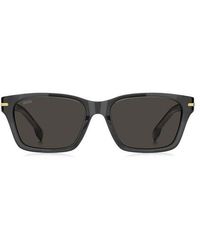 BOSS - 56Mm Rectangular Sunglasses - Lyst