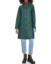 Levi's - Water Resistant Hooded Long Rain Jacket - Lyst