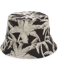 Palm Angels - Allover Palms Print Bucket Hat - Lyst