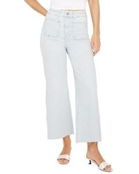 GOOD AMERICAN - Good Waist High Waist Ankle Stretch Wide Leg Jeans - Lyst