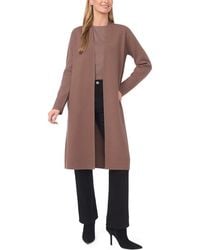 Halogen® - Open Front Longline Cardigan - Lyst