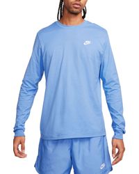 Nike - Sportswear Club Long Sleeve T-shirt - Lyst