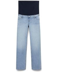 Mango - Over The Bump Ankle Straight Leg Maternity Jeans - Lyst