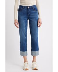 Wit & Wisdom - High Waist Cuff Hem Jeans - Lyst