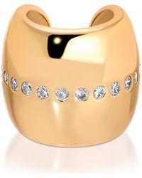 Ettika - Center Cubic Zirconia Line Single Chunky Ear Cuff - Lyst