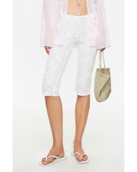 Lioness - Babydoll Lace Capri Pants - Lyst