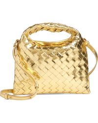 Bottega Veneta - Mini Hop Mirror Intrecciato Leather Hobo Bag - Lyst