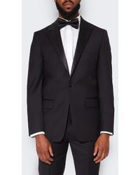 9tofive - Peak Lapel Solid Wool Tuxedo Jacket - Lyst