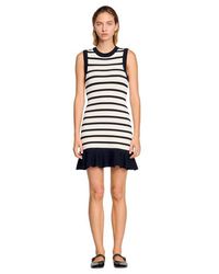 Sandro - Striped Knit Mini Dress - Lyst