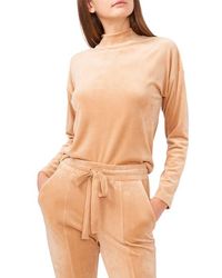 1.STATE - Velour Turtleneck Top - Lyst