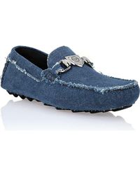 Philipp Plein - Driver Denim Moccasins - Lyst