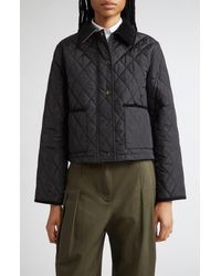 Burberry - Oldham Quilted Nylon Crop Jacket - Lyst
