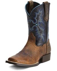 Ariat - Kids' Tombstone Wide Square Toe Western Boot - Lyst