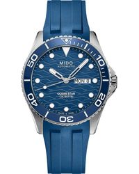 MIDO - Ocean Star 200C Automatic Rubber Strap Watch, 42.5Mm - Lyst