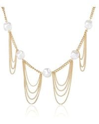 BCBGMAXAZRIA - Pearl Layer Necklace - Lyst