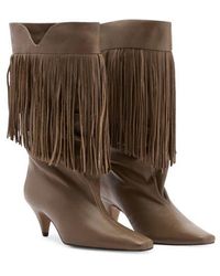 Mango - Fringe Kitten Heel Bootie - Lyst