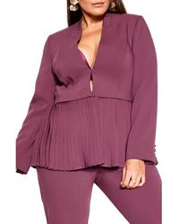 City Chic - Sadie 2-In-1 Blazer - Lyst