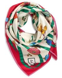 Echo - Ornament Collection Silk Square Scarf - Lyst