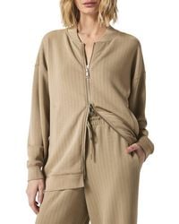Splendid - X @Cellajaneblog Rib Scuba Knit Zip-Up Jacket - Lyst