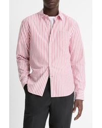 Vince - Stripe Classic Fit Button-Up Shirt - Lyst