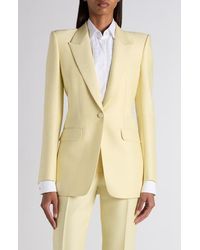 Tom Ford - Strong Shoulder Wool & Silk Radzimir Jacket - Lyst