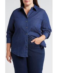 UNIVERSAL STANDARD - Chambray Button-Up Shirt - Lyst