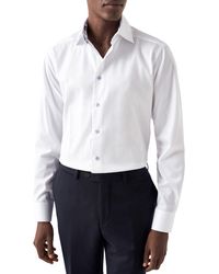 Eton - Contemporary Fit Solid Dress Shirt At Nordstrom - Lyst