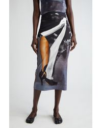 ELLISS - Stomp Stretch Organic Cotton Jersey Skirt - Lyst