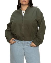 Sanctuary - Linen Blend Bomber Jacket - Lyst