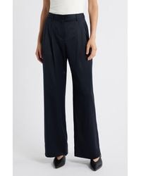 Twp - Sulli Pleated Wool Wide Leg Pants - Lyst
