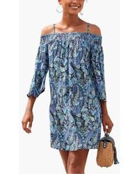 Lascana - Off Shoulder Patterned Dress - Lyst