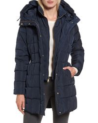 cole haan hooded down & feather jacket