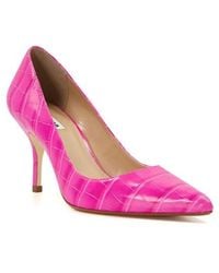 Dune - Bold Croc Embossed Pointed Toe Pump - Lyst