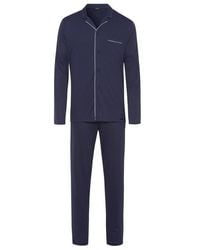 Hanro - Night And Day Button Front Cotton Pajama Set - Lyst