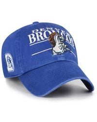 '47 - Denver Broncos Throwback Graphic Clean Up Adjustable Hat - Lyst