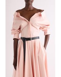 Givenchy - Slashed Barrel Sleeve Cotton Poplin Button-Up Shirt - Lyst