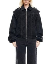Lioness - Vista Faux Suede Bomber Jacket - Lyst