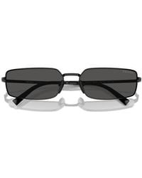 Prada - 59Mm Rectangular Sunglasses - Lyst