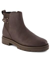 TOMS - Leather Chelsea Bootie - Lyst