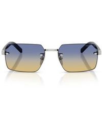 Prada - 55Mm Gradient Rectangular Sunglasses - Lyst