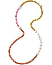 Lizzie Fortunato - Cabana Cultured Pearl Beaded Necklace - Lyst